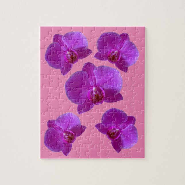 LILA ORCHIDS JIGSAW PUZZLE PUSSEL (Vertikal)