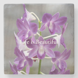 Lila Orchids Kauai Hawaii Stenunderlägg