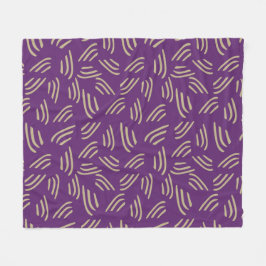 Lila Organic Linjer Fleece Blanket