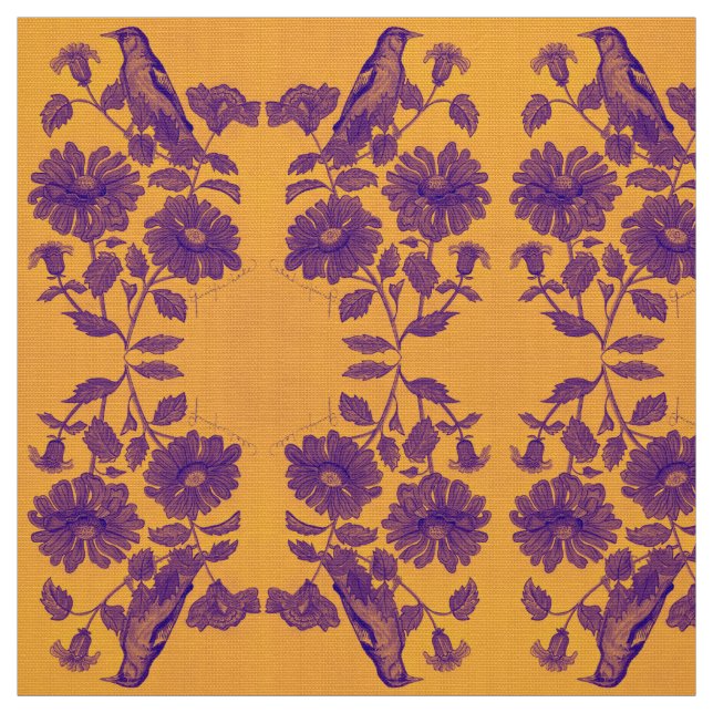 Lila Oriole Fabric Tyg (Provkarta)