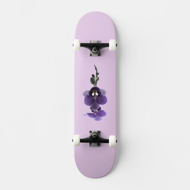 Lila, orkidéblomma, Skateboard (Framsida)
