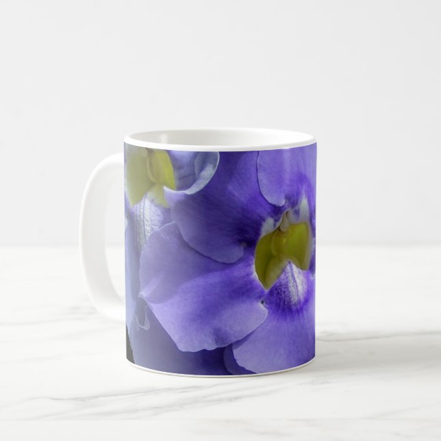 Lila orkidéer  kaffemugg (Framsida vänster)