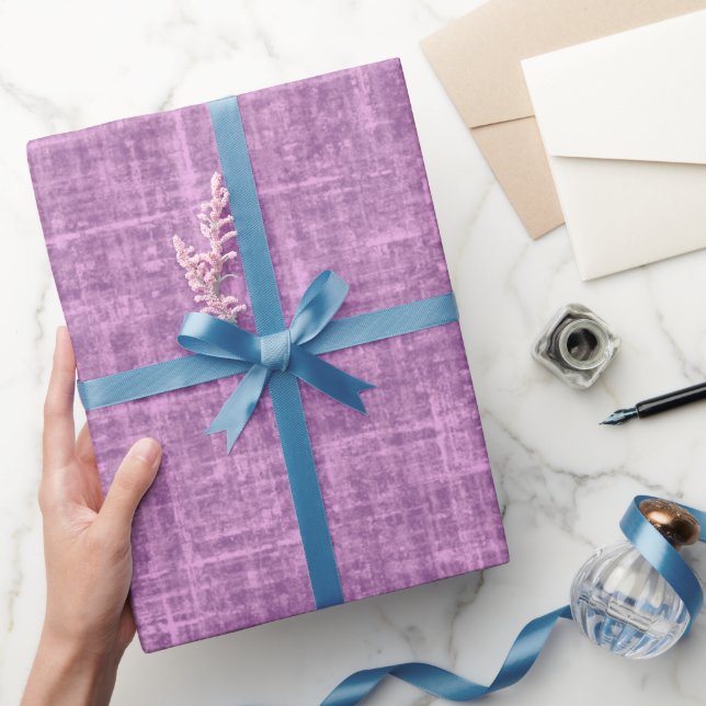 Lila orkidélinne presentpapper (Gifting)