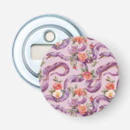 Lila Ormar Röda Crème Blommor Flasköppnare