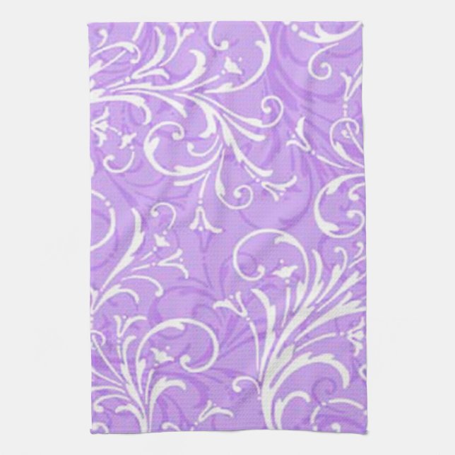 Lila Ornamental Kitchen Towel Kökshandduk (Vertikal)