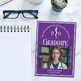 Lila Osteopatisk Medicinsk School Studenten Photo Meddelande