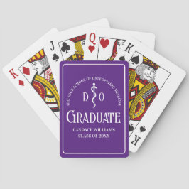 Lila Osteopatisk medicinteknisk Studenten Poker Casinokort