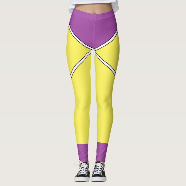 Lila överst leggings (Framsida)