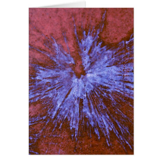 Lila på Red Paintball Hälsningskort (Framsidan)