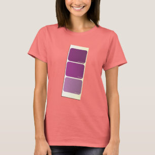 Lila Paint-exempelkort T-shirt