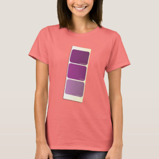 Lila Paint-exempelkort T-shirt