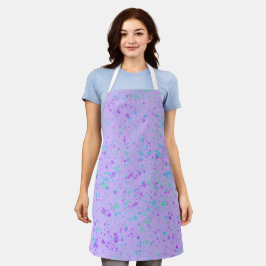 Lila Paint Splatter Kitchen eller Art Apron
