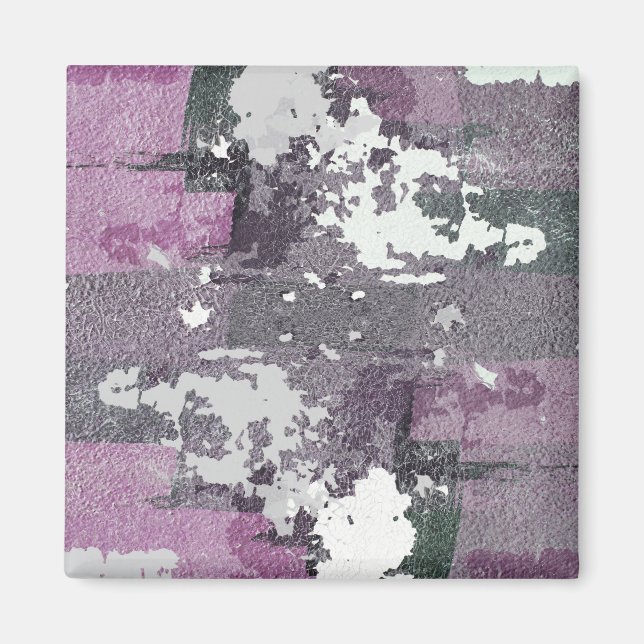 Lila Painting Modern Art Illustration Magnets Magnet (Framsidan)