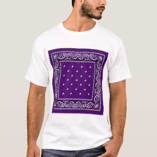 Lila Paisley Bandanna T Shirt