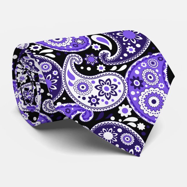 Lila Paisley Finare Texas Land Westerna Bröllop Slips (Rullad)