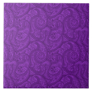 Lila Paisley Kakelplatta