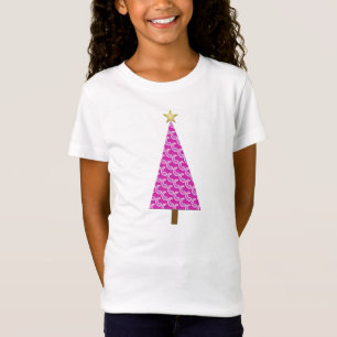 Lila paisley, modern Julgran T Shirt