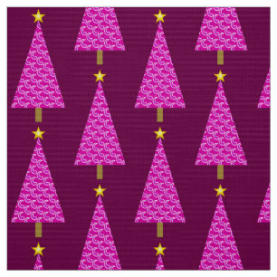 Lila paisley modern Julgran Tyg