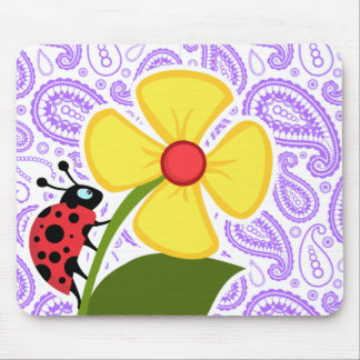 Lila Paisley Mönster; Ladybug Musmatta