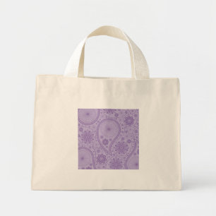Lila paisley mönster mini tygkasse