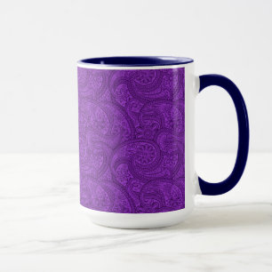 Lila Paisley Mugg