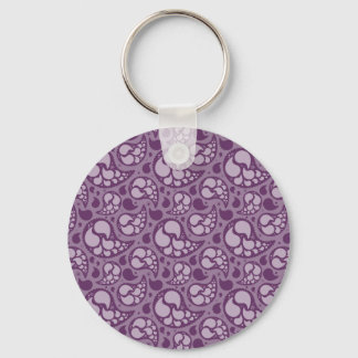 Lila Paisley Nyckelring