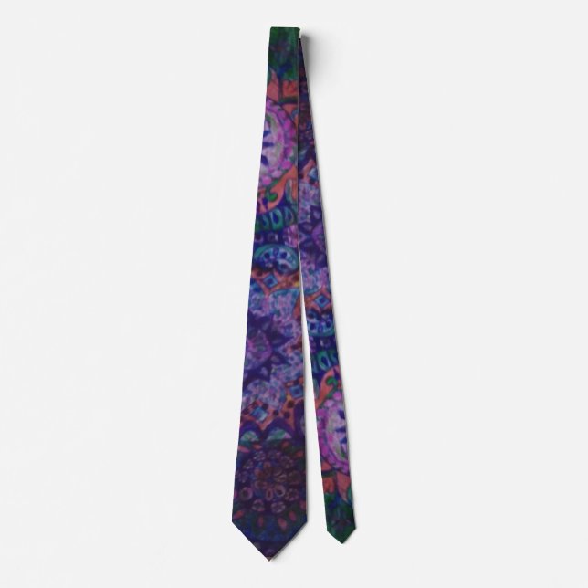 Lila paisley-skjortsliggare slips (Framsida)