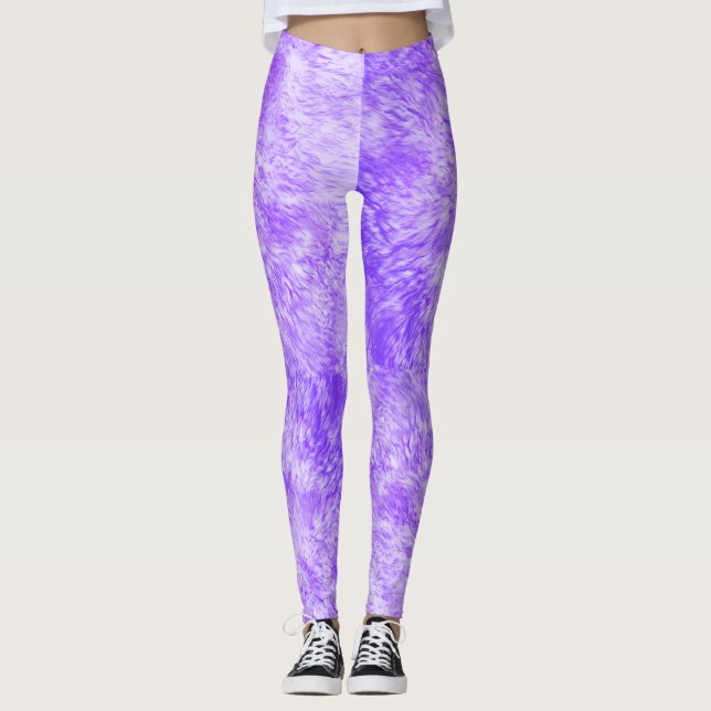 Lila Päls Frenzy Leggings (Framsida)