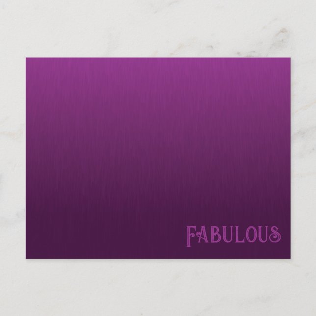 Lila Päls-vykort för blandning Vykort (Framsida)