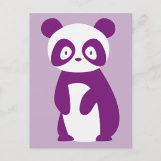 Lila Panda Postkort Vykort