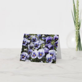 Lila Pansies Anteckningskort