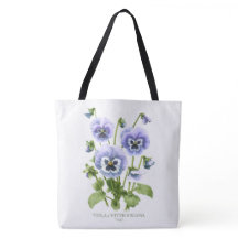 Lila Pansies Botanical Art Anpassade