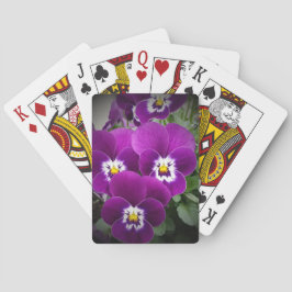 Lila Pansies Casinokort
