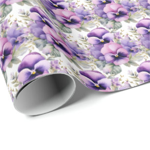 Lila Pansies Pansy Presentpapper