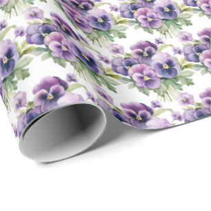 Lila Pansies Pansy Presentpapper