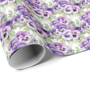 Lila Pansies Pansy Presentpapper