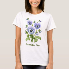 Lila Pansies T Shirt