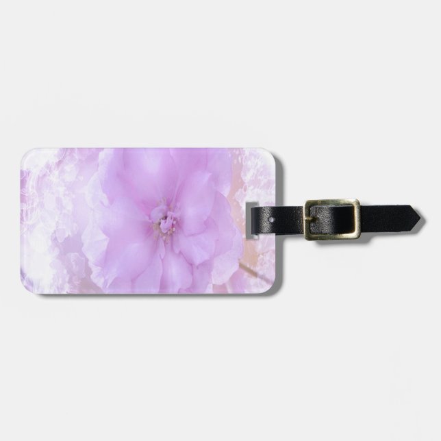 Lila Pansy Bagagebricka (Horisontell Framsida)