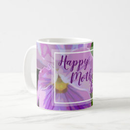 Lila Pansy Blommigt Kaffemugg