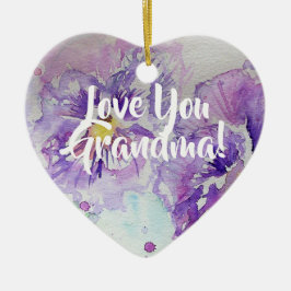 Lila Pansy Blommigt Kärlek Du Grandma Dekoration