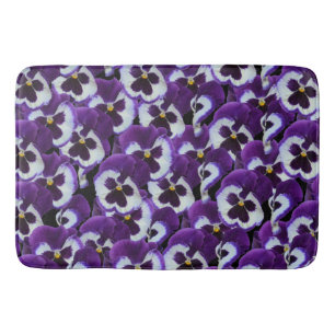 Lila Pansy Bouquet Badrumsmatta