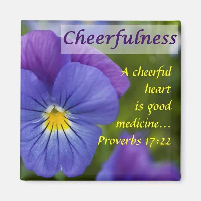 Lila Pansy - Cheerfulness Magnet (Framsidan)