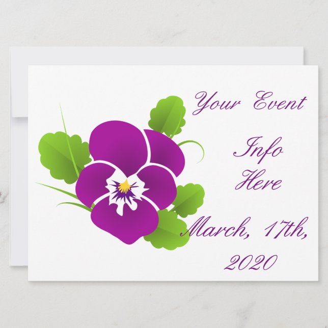 Lila Pansy Flower Thunder_Cove (Framsida)