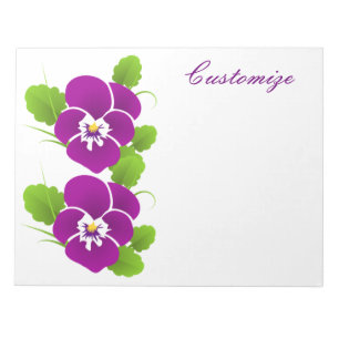 Lila Pansy Flower Thunder_Cove Anteckningsblock