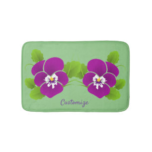 Lila Pansy Flower Thunder_Cove Badrumsmatta