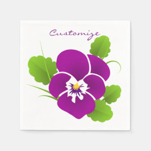 Lila Pansy Flower Thunder_Cove Pappersservett