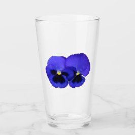 Lila Pansy Flowers Blommigt Glaskopp