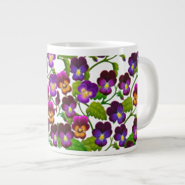 Lila Pansy Garden Plants Jumbo Mugg