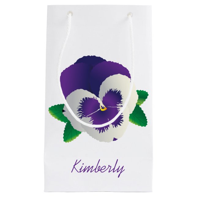Lila Pansy Gift Bag (Framsidan)
