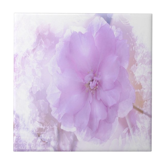 Lila Pansy Kakelplatta (Framsidan)